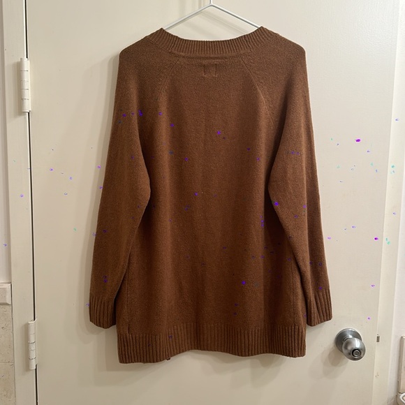 Gap CashSoft Boyfriend Cardigan in Cocoa Powder Brown, XS - Picture 3 of 4